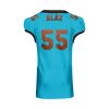 CUSTOM AMERICAN FOOTBALL BLUE JERSEY BACK1