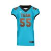 CUSTOM AMERICAN FOOTBALL BLUE JERSEY FRONT 1