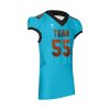 CUSTOM AMERICAN FOOTBALL BLUE JERSEY SIDE 1