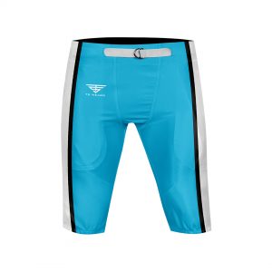 CUSTOM AMERICAN FOOTBALL SKYBLUE PANT FRONT