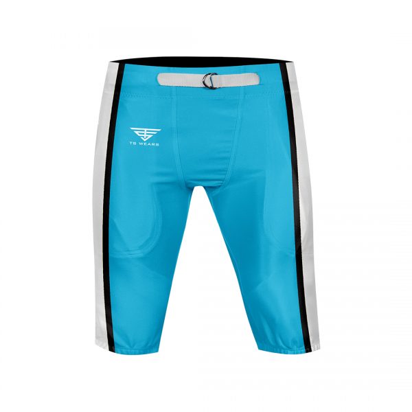 CUSTOM AMERICAN FOOTBALL SKYBLUE PANT FRONT