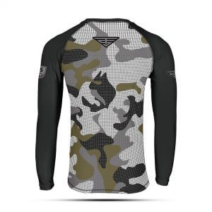 GREY CAMO RASH GUARD